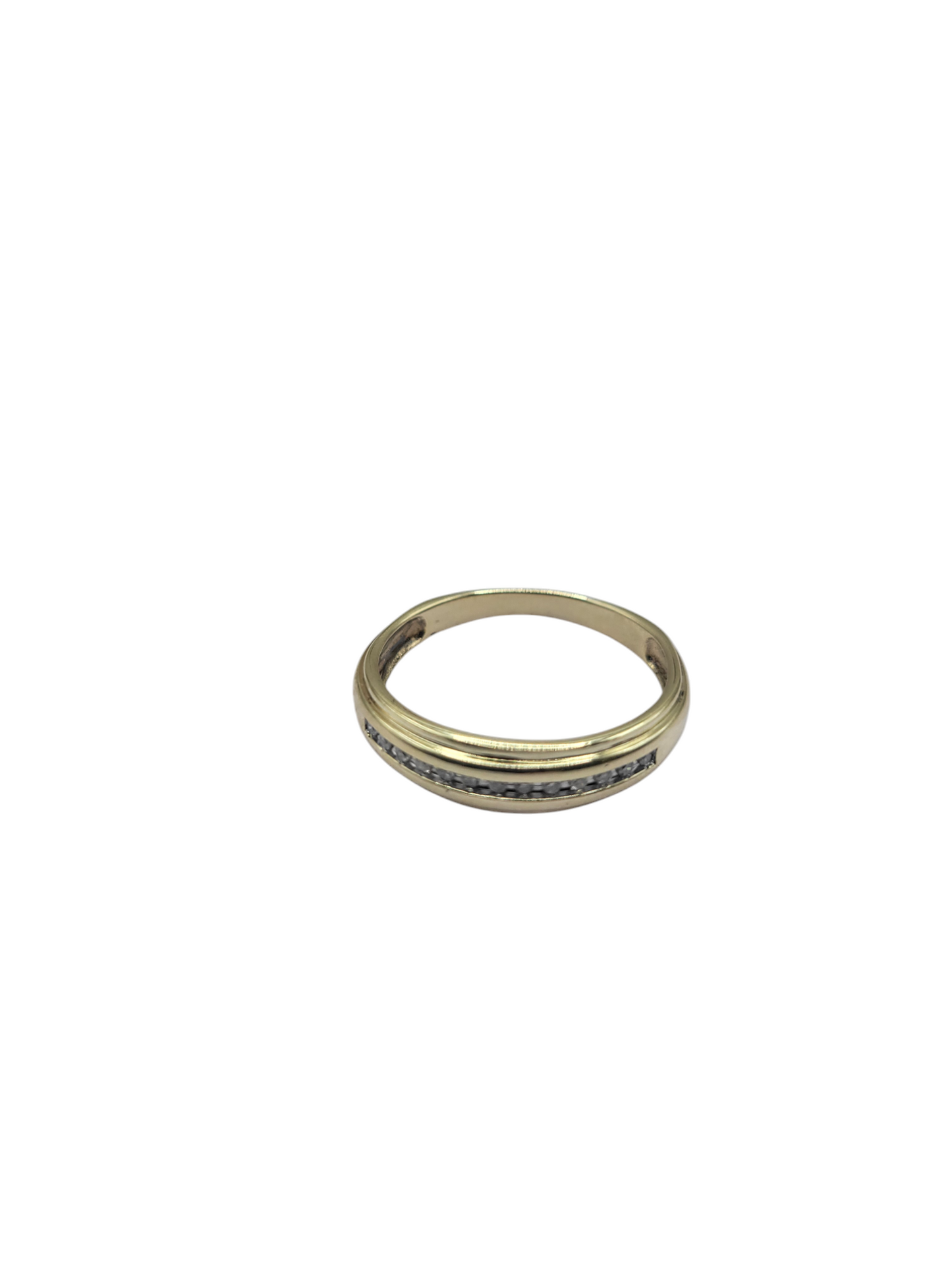 10K gold ring. 0.15 CTW real diamonds. Size 9.