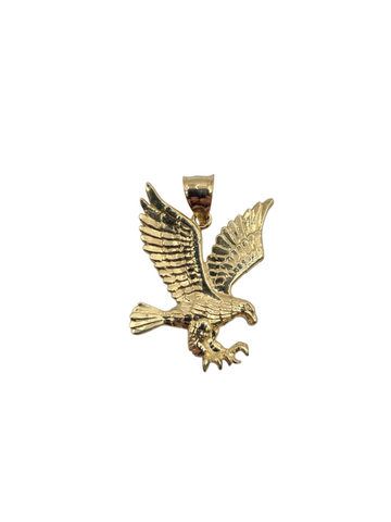 10K gold pendant. Eagle.