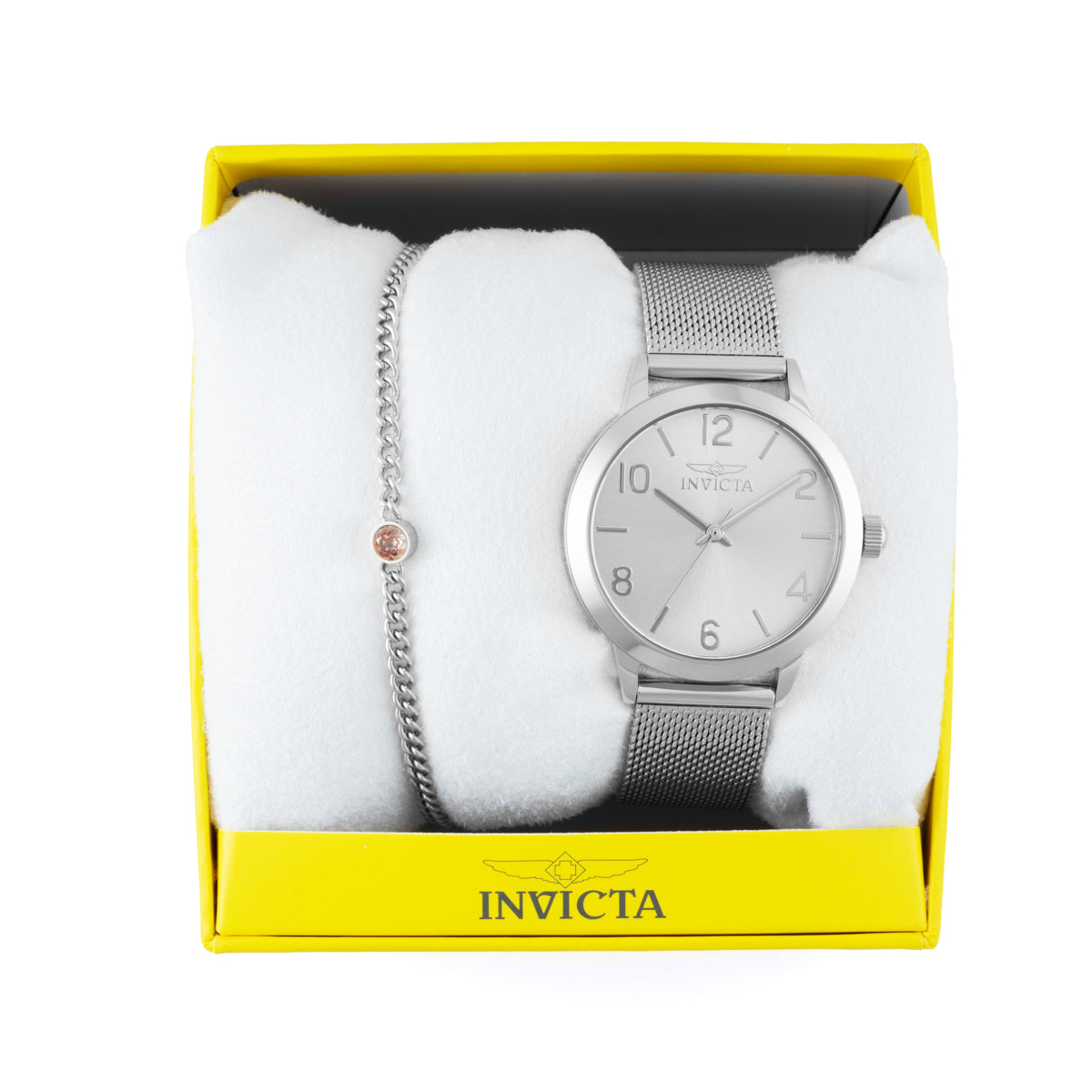 Invicta Wildflower Women's Watch - 34mm, Steel With Bracelet Set (47274). 1 year free insurance