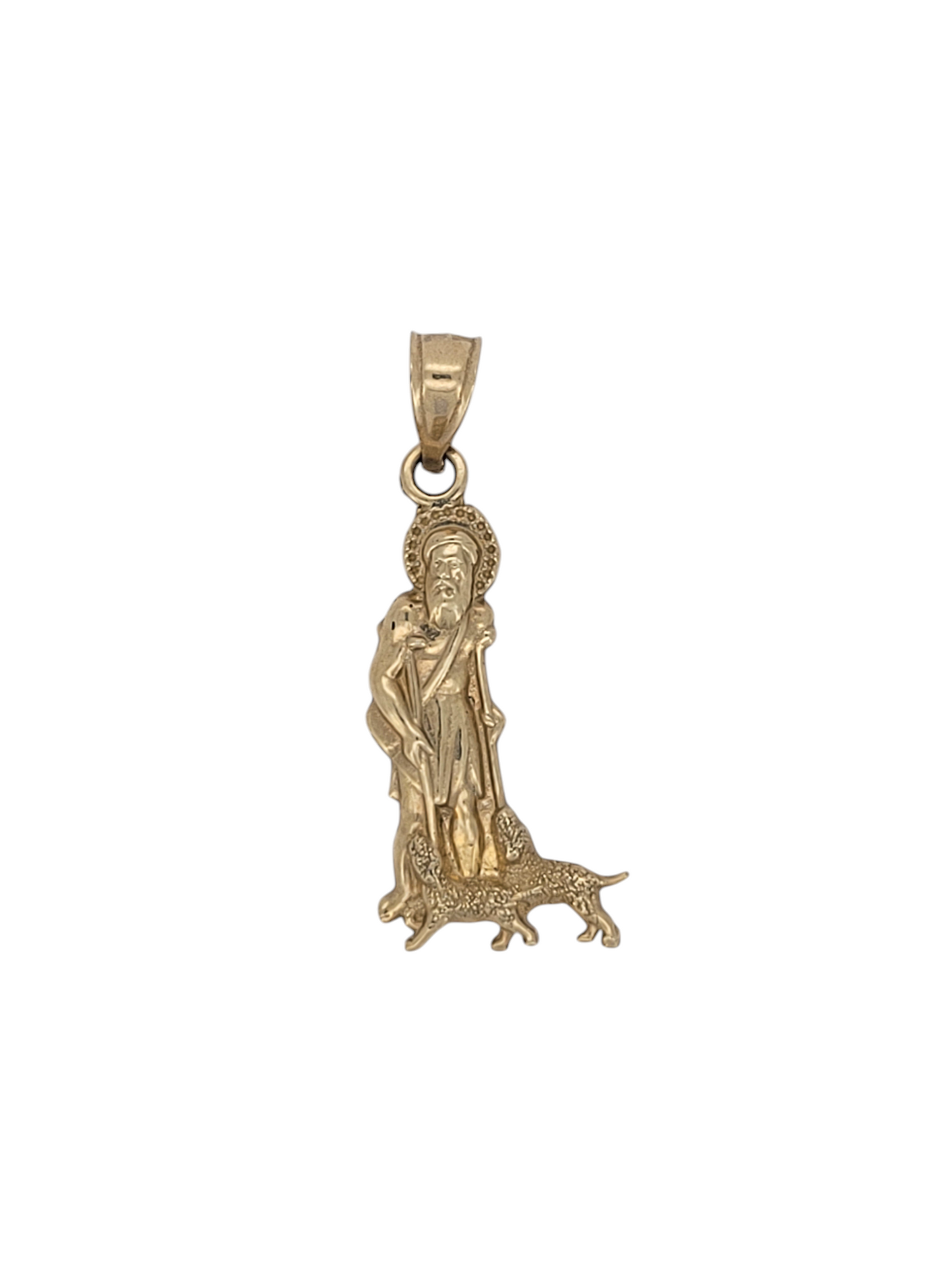 10K gold pendant. Saint Lazarus.