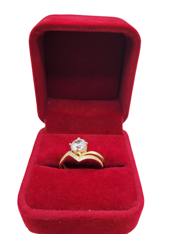 10K gold wedding rings. Trio for men and women. Women's size 8. Men's size 9.5.