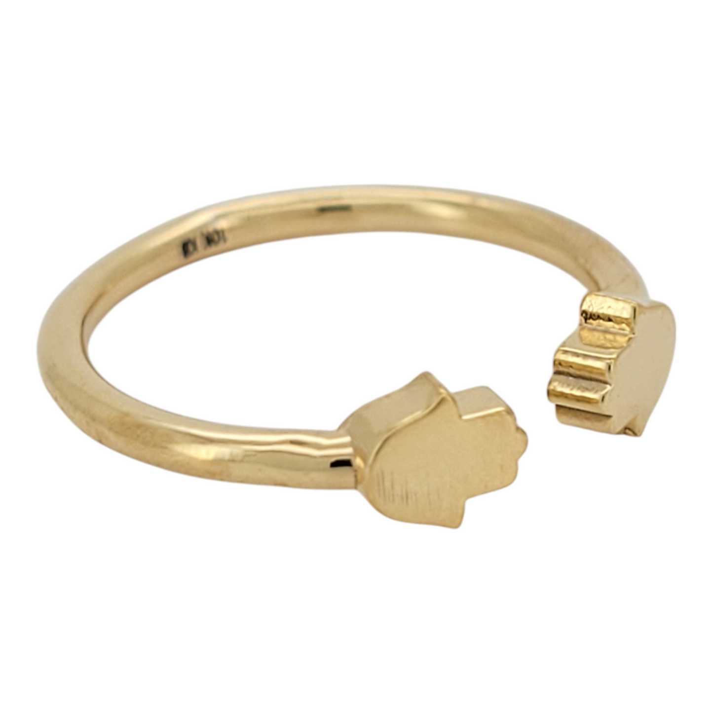 10K gold ring. Hand of Fatima. Size 7