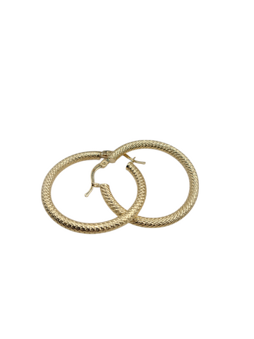 10K Gold Earrings. Shine. Size 4