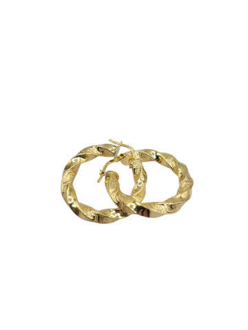 10K gold earrings. Meduza style. Super thick. Size 3