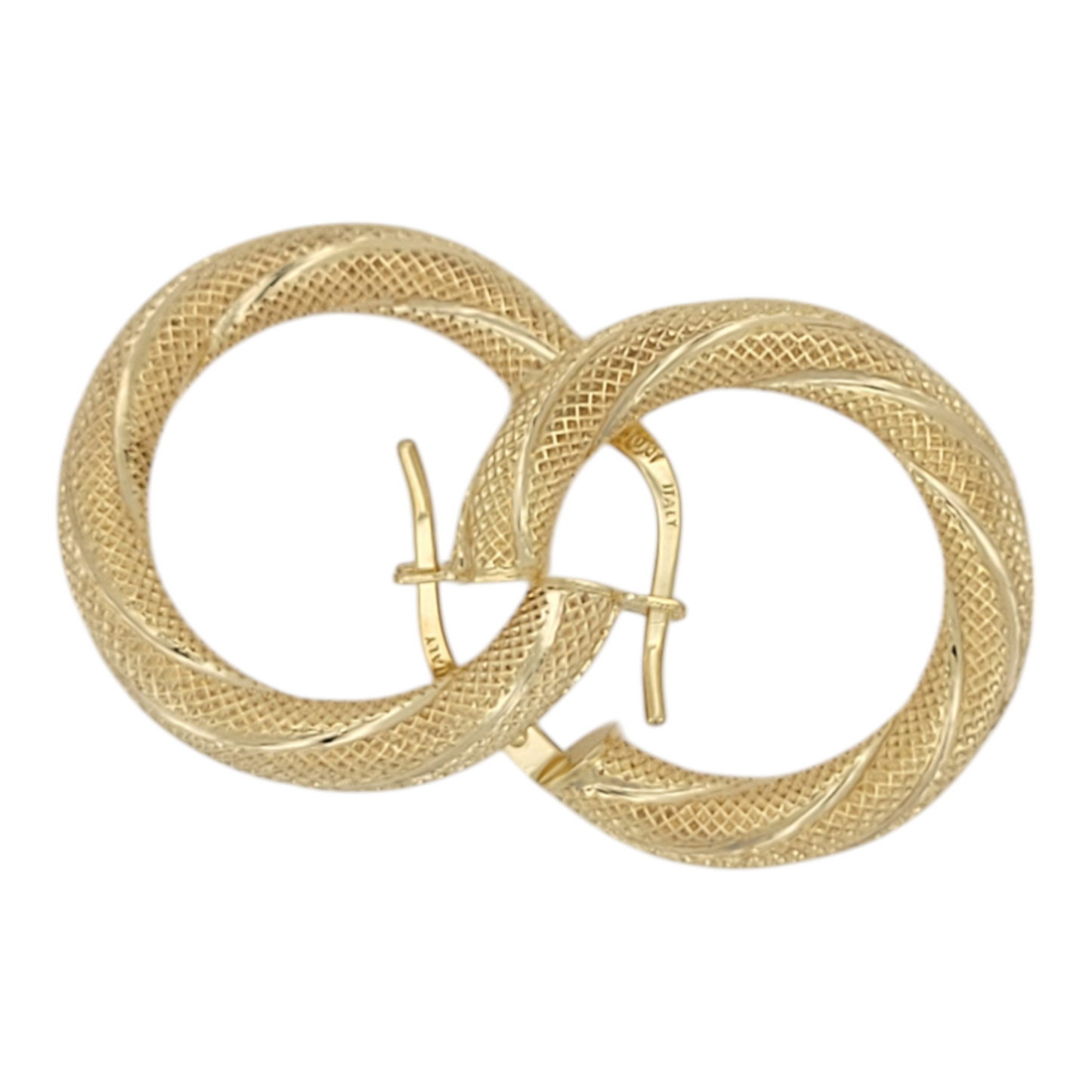 10K yellow gold hoops