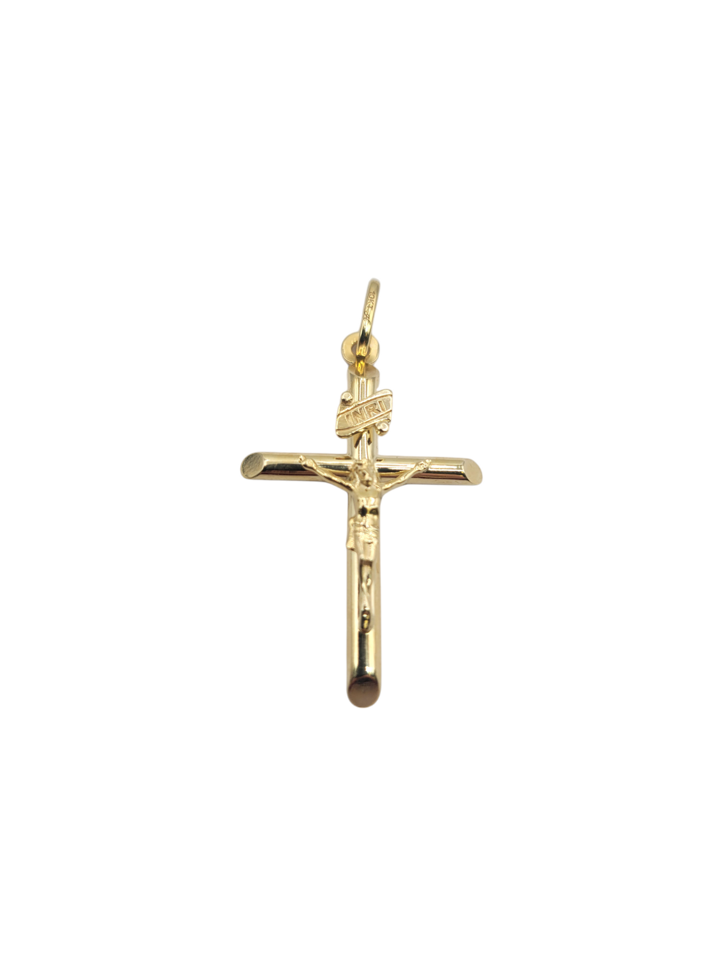 10K gold pendant. Crucifix with Christ.