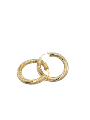 10K gold earrings. Chunky snowdrops. Size 3