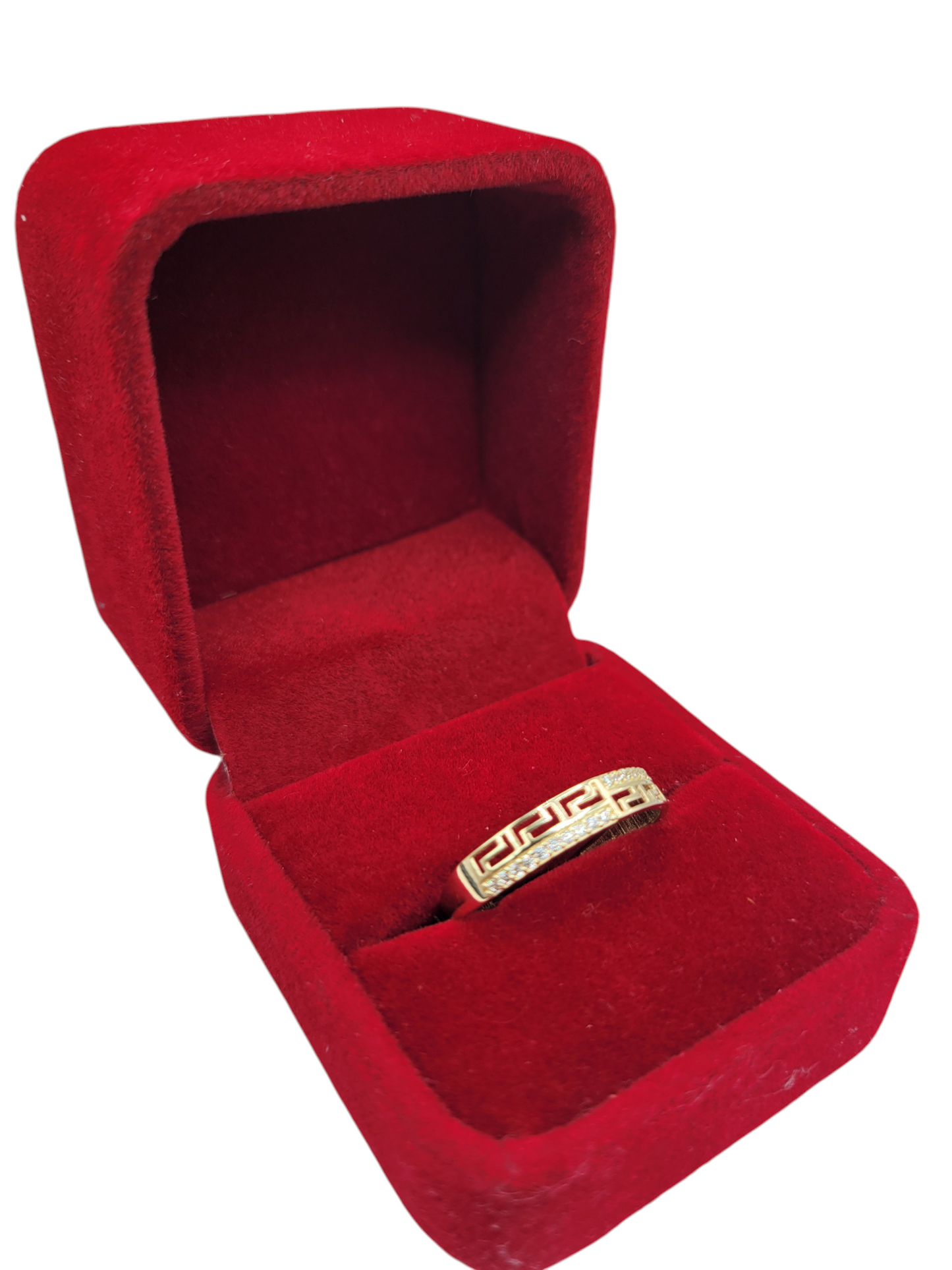 10K gold rings. Trios. Double women's and men's rings. Engagement. Meduza style. Sizes 7.5 and 11.