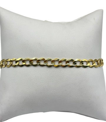 10k gold solid Cuban bracelet 8in 5.8mm