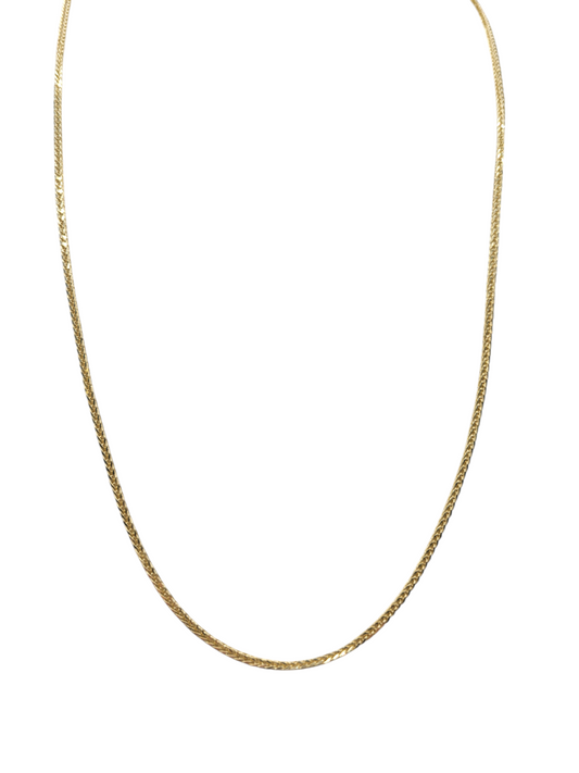 10K Gold Franco chain. Plain .20in . 1.5mm