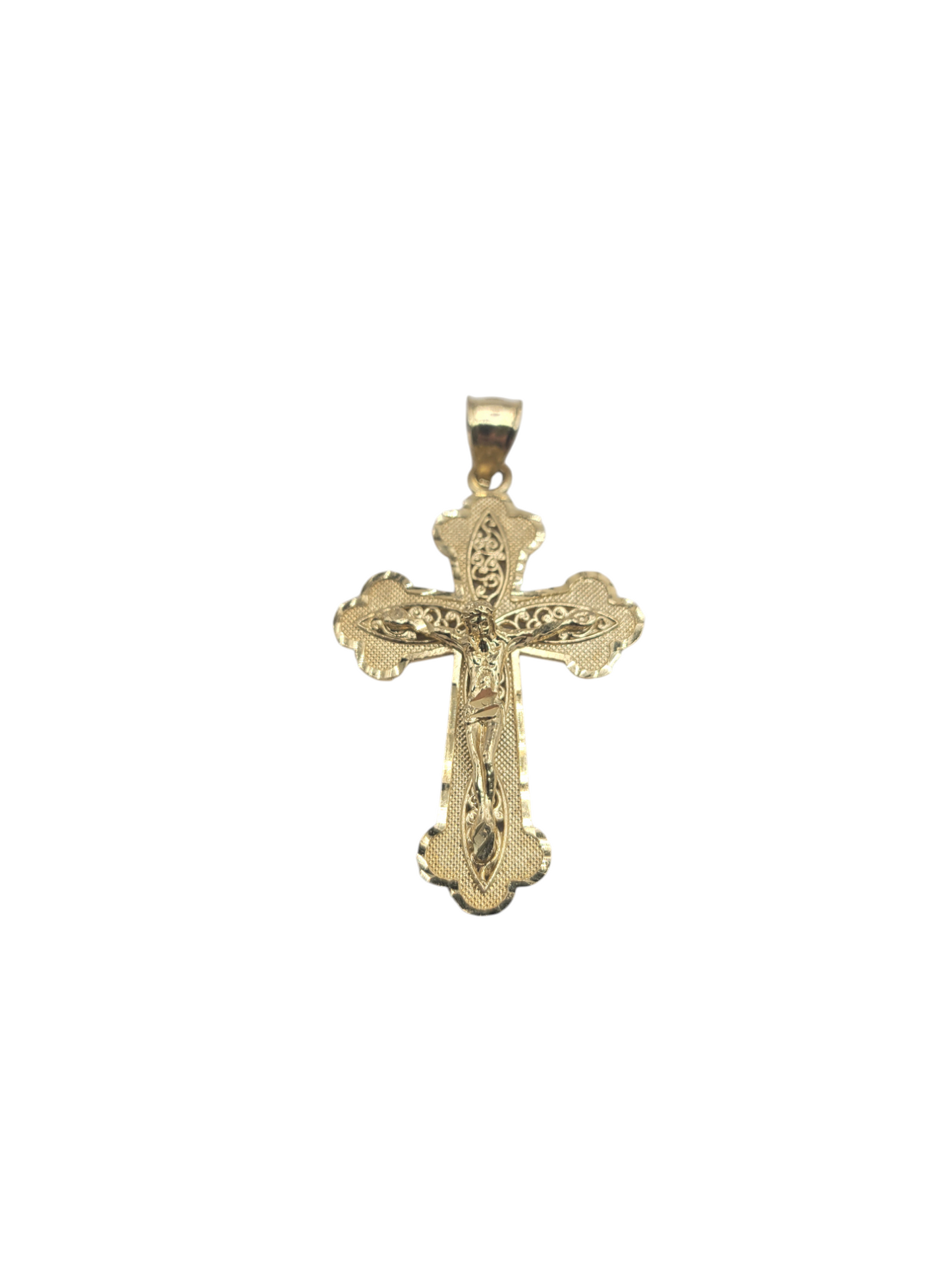10K gold pendant. crucifix