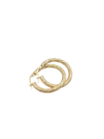 10K gold earrings. Fine snowfall. Size 3.
