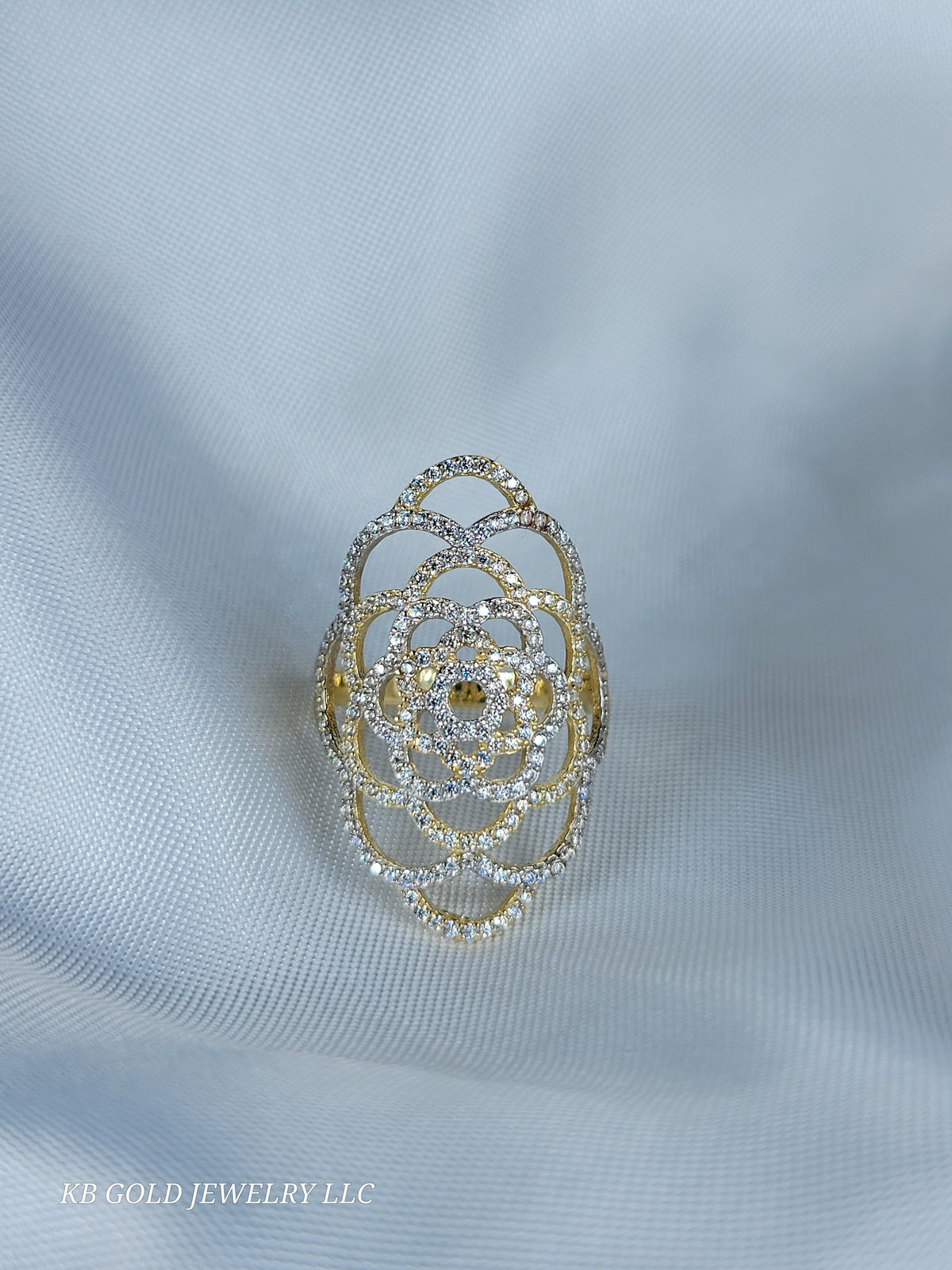 Kb Gold Rnr real 10k gold flower style ring size 7.5 – KB Gold Jewelry