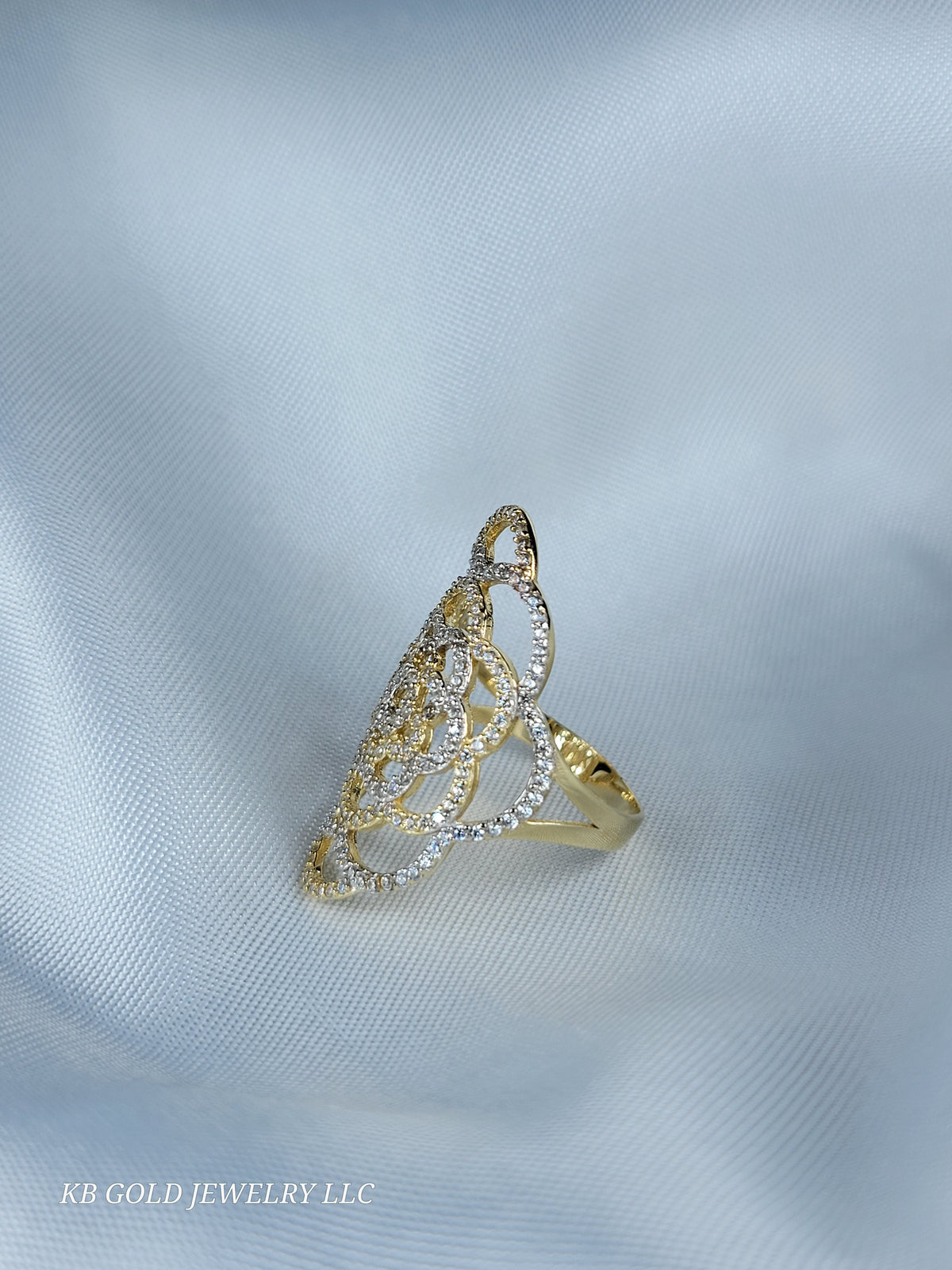 Kb Gold Rnr real 10k gold flower style ring size 7.5 – KB Gold Jewelry