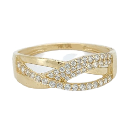 14k Gold CZ Fashion ring Size 8