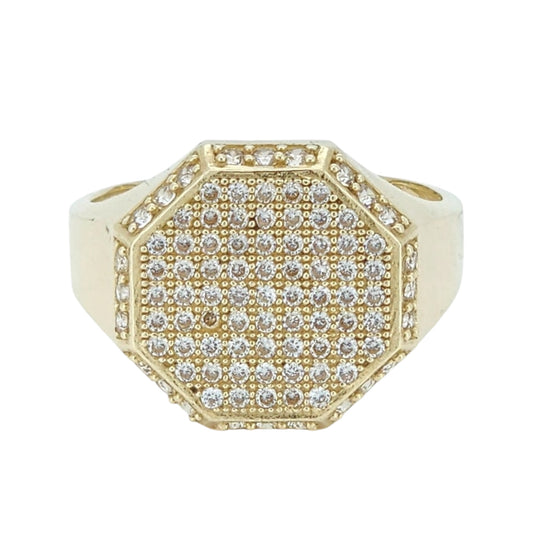 10k Gold CZ Men’s Ring Size 11