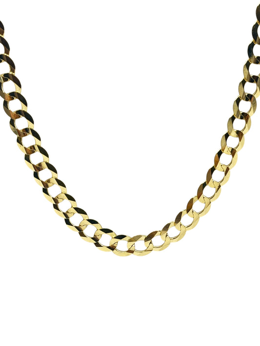14k gold solid Cuban Chain 20in 6.9mm