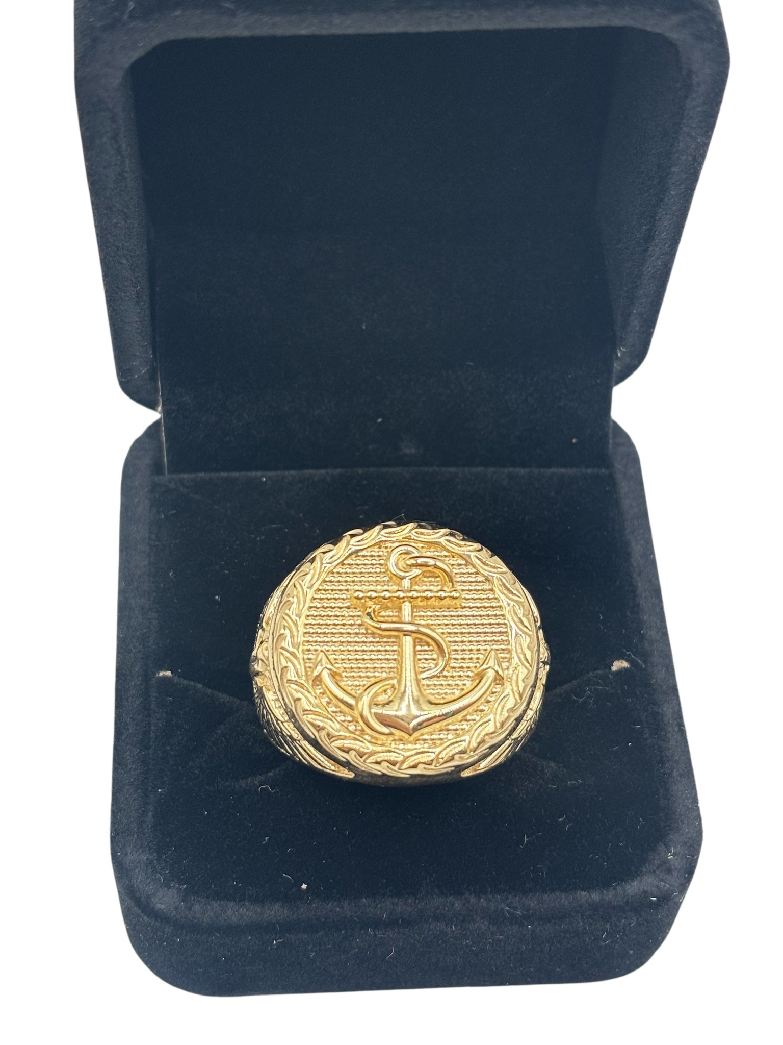 10k gold anchor ring size 11