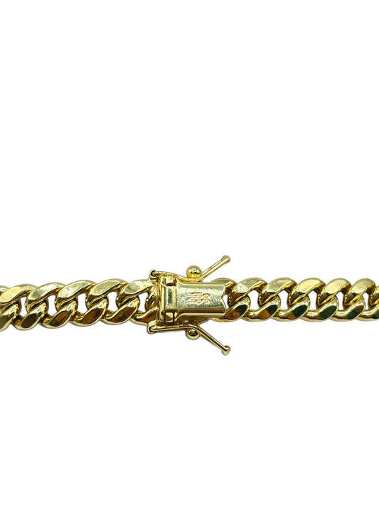 10k gold Cuban bracelet  8.5in 6.1mm