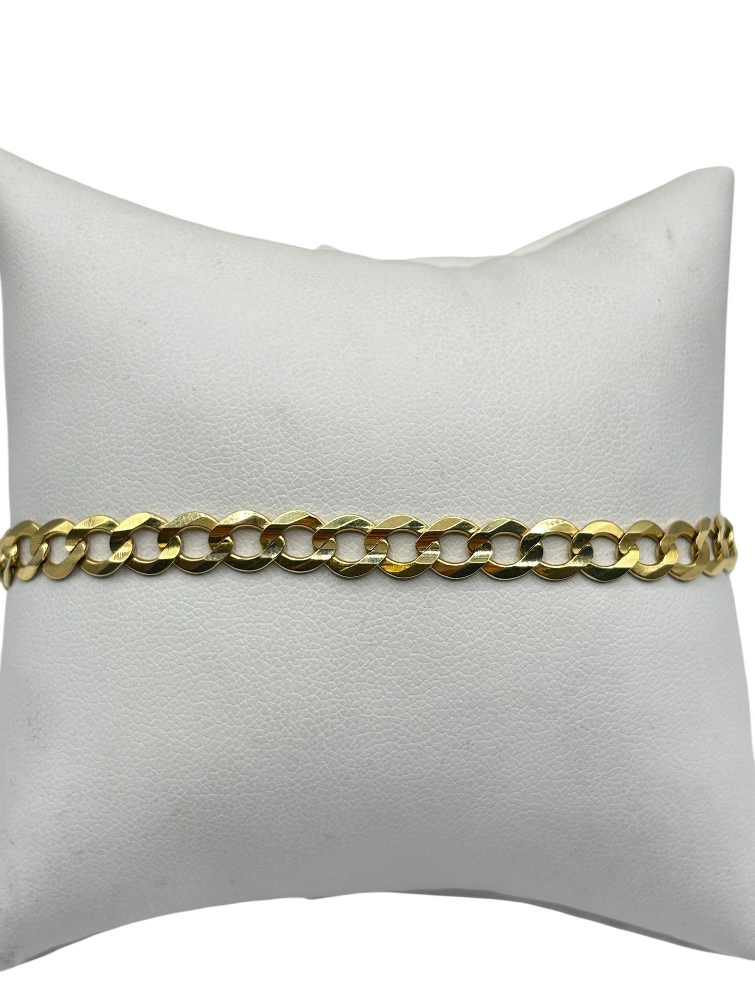 10k gold solid Cuban bracelet 8in 5.8mm