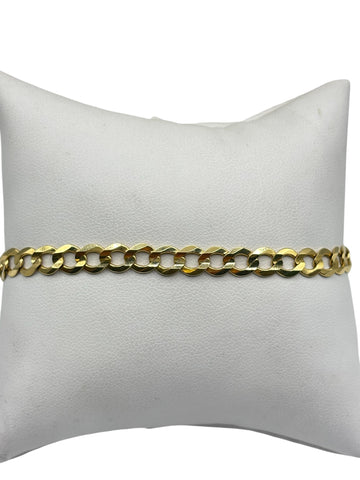 10k gold solid Cuban bracelet 8in 5.8mm