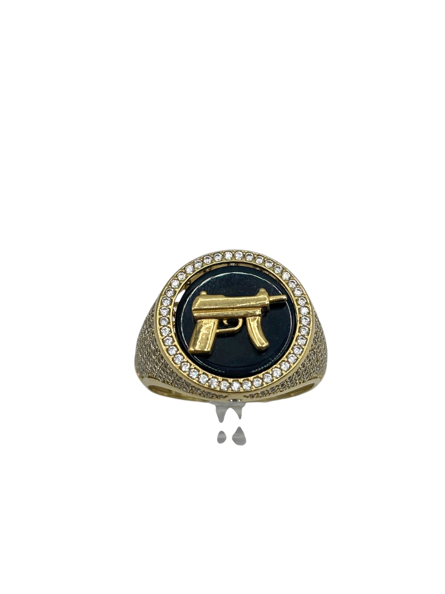 10k Gold ring of gun size 11