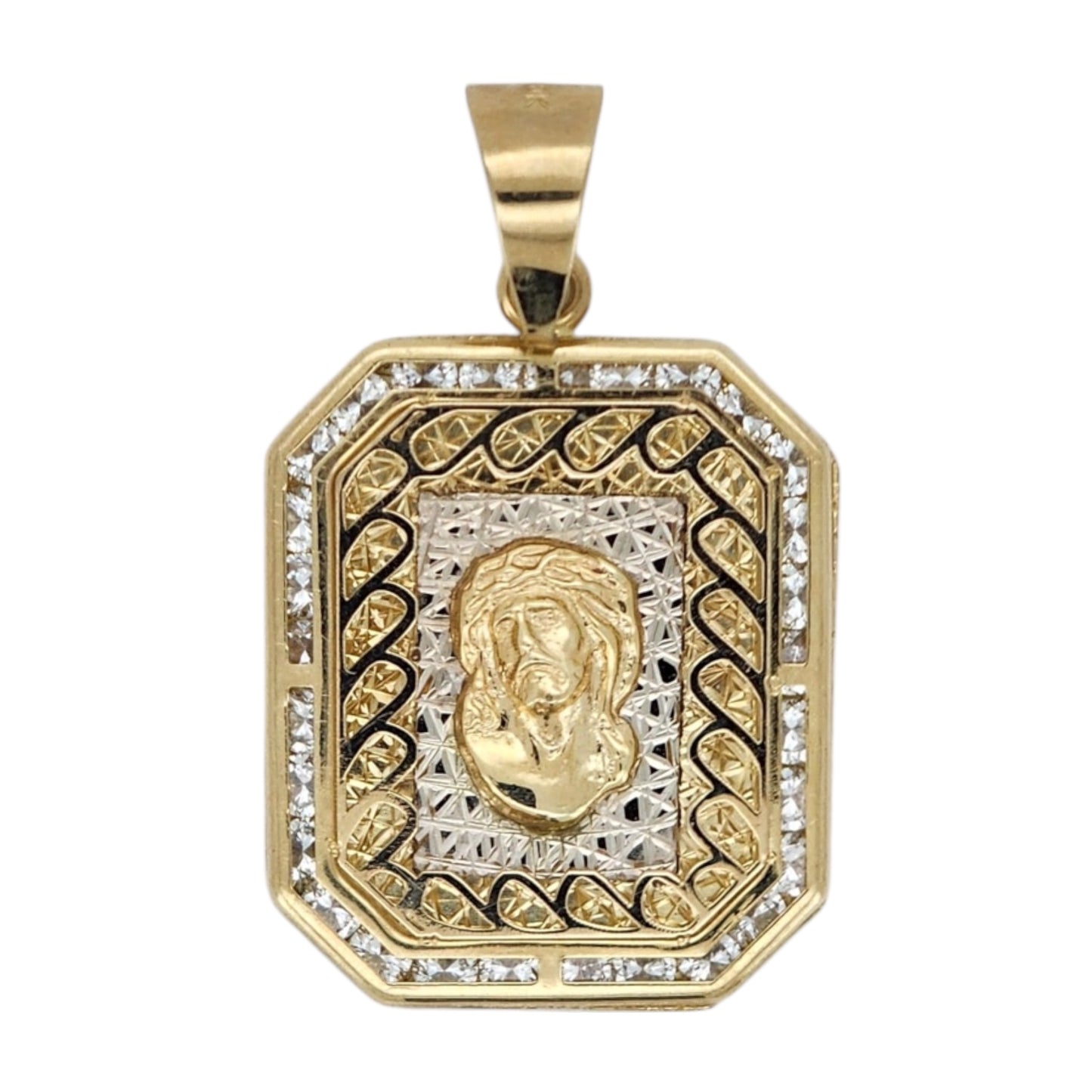 10k Gold Jesus Pendant