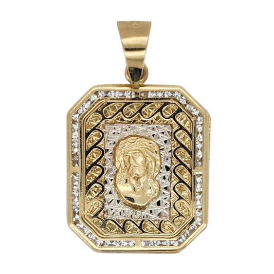 10k Gold Jesus Pendant