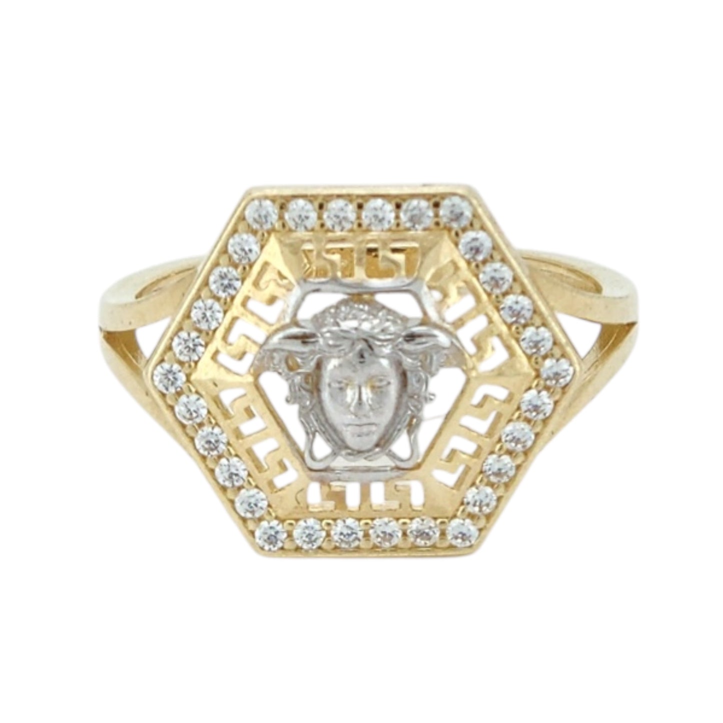14k Gold Medusa Ring Size 8.5