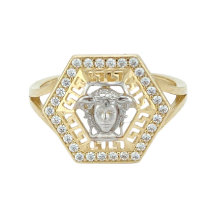 14k Gold Medusa Ring Size 8.5