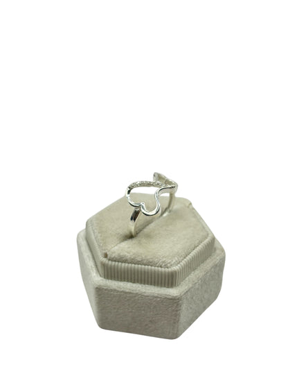 925 silver heart ring size 6