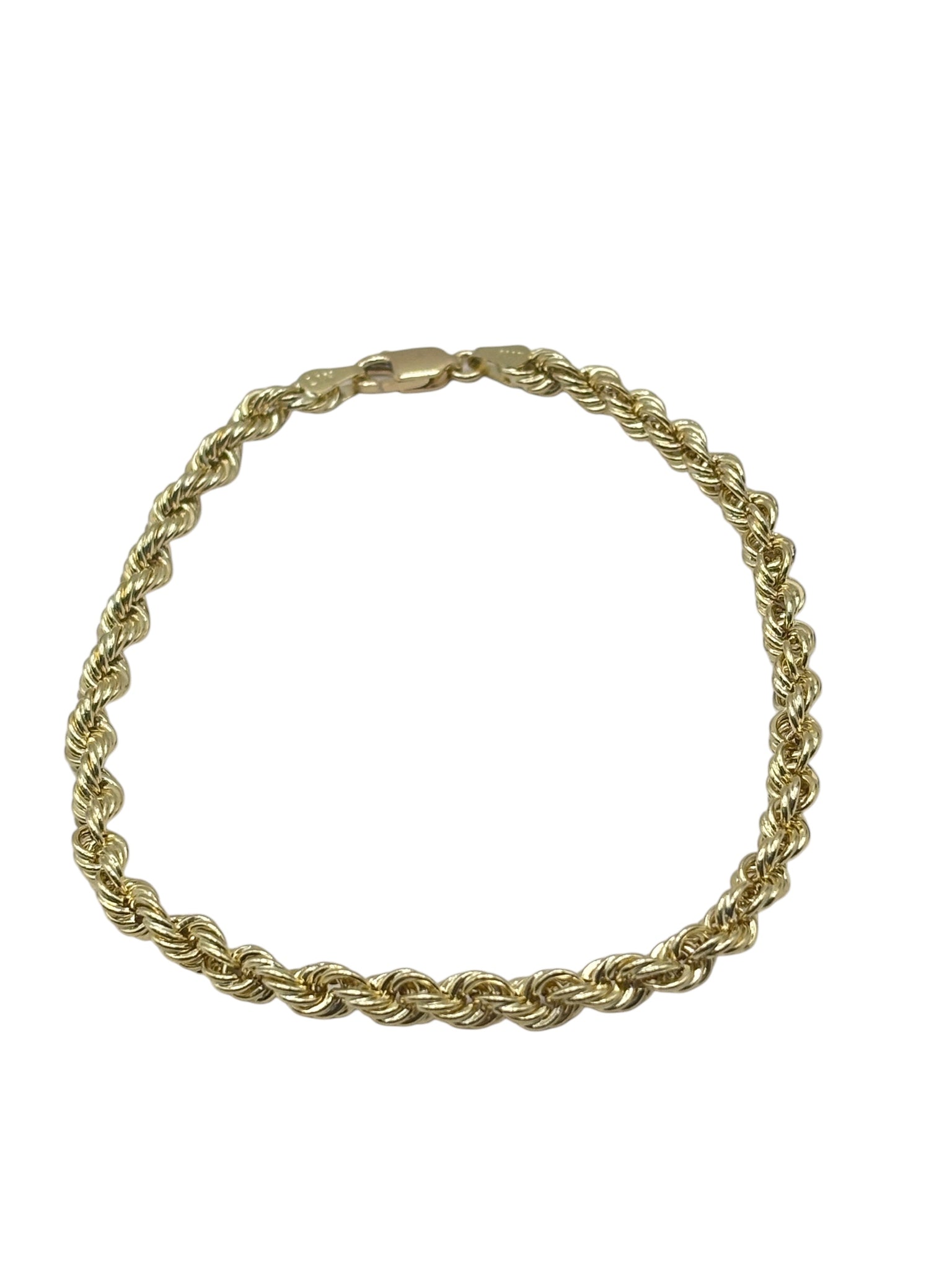 10k rope bracelet 8in 4.2mm