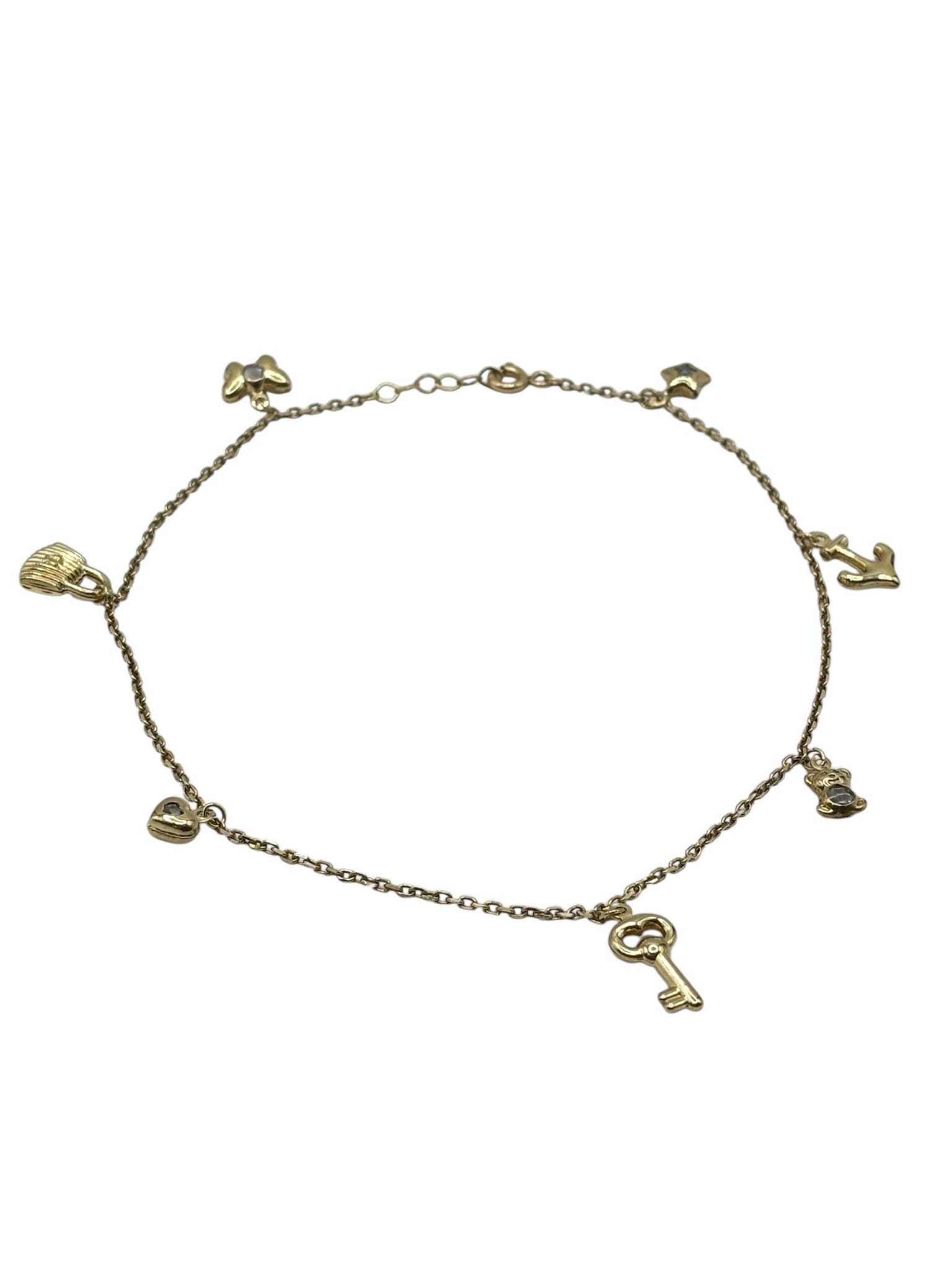10k anklet bracelet 11in 1.3mm