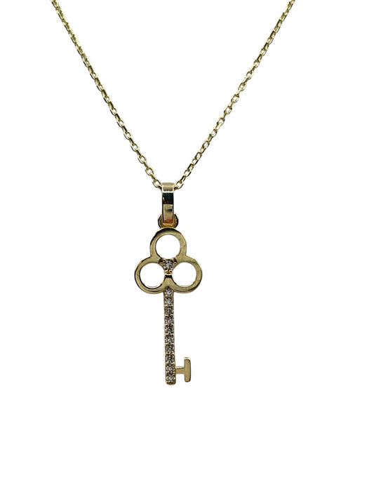 10k chain with key pendant 16 to 18 in 0.8 mm