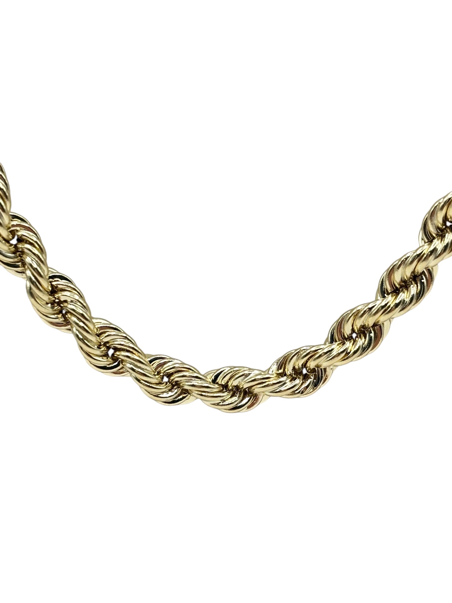 10k  gold rope chain 24in 6.1mm
