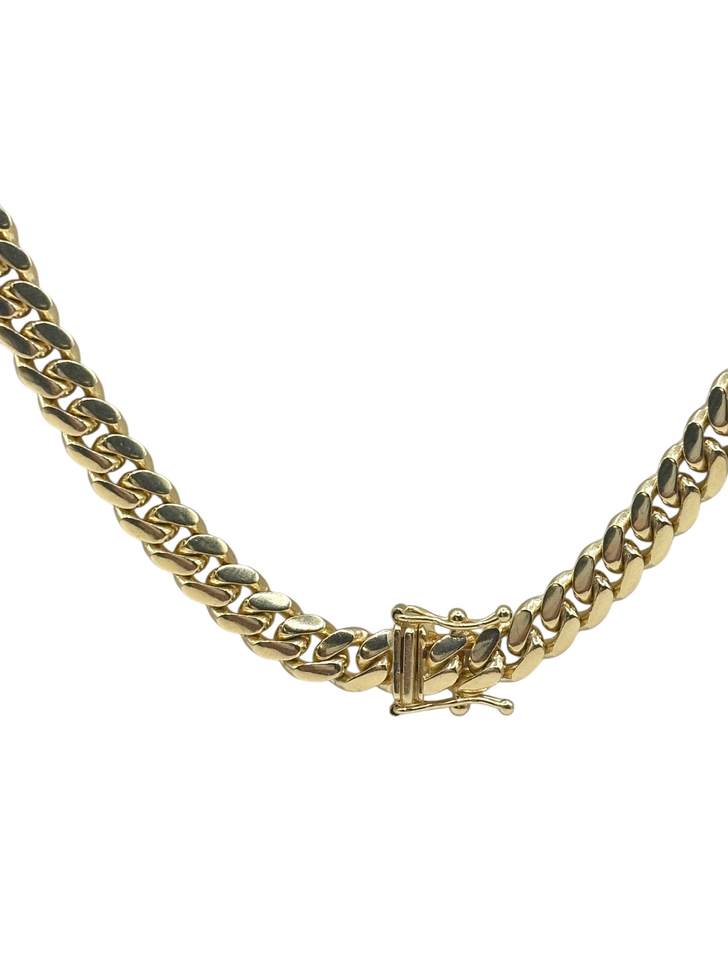 10k Gold Solid Cuban Chain 24in 5.7mm