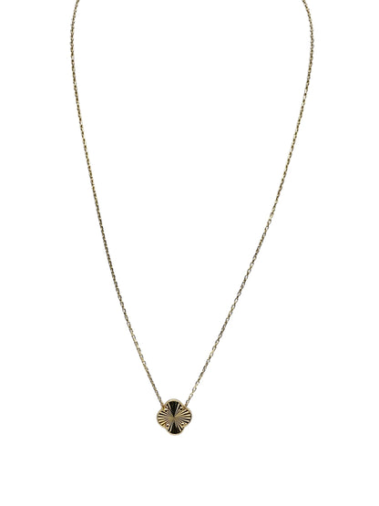 14k gold clover necklace 18in 1.3mm