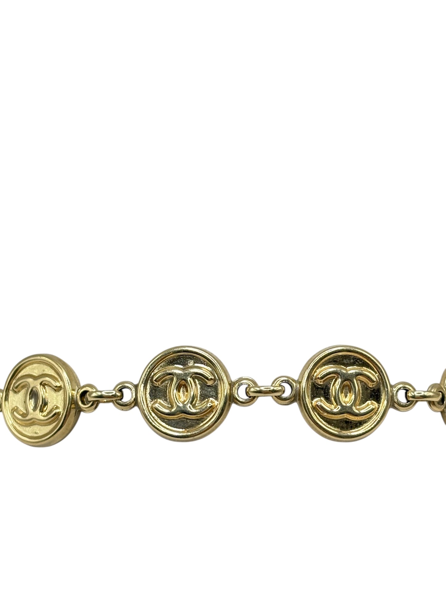 10k gold Chanel style bracelet 7.5in 9.9mm