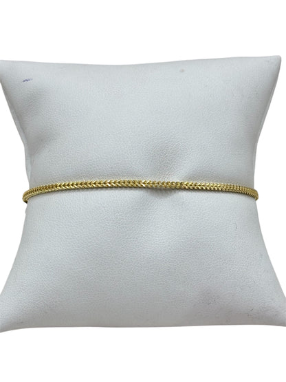 10k Gold franco bracelet 7in 1.8mm