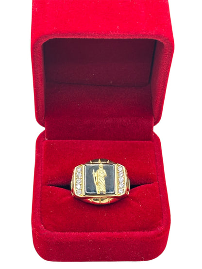 10k Gold Saint Jude ring size 9