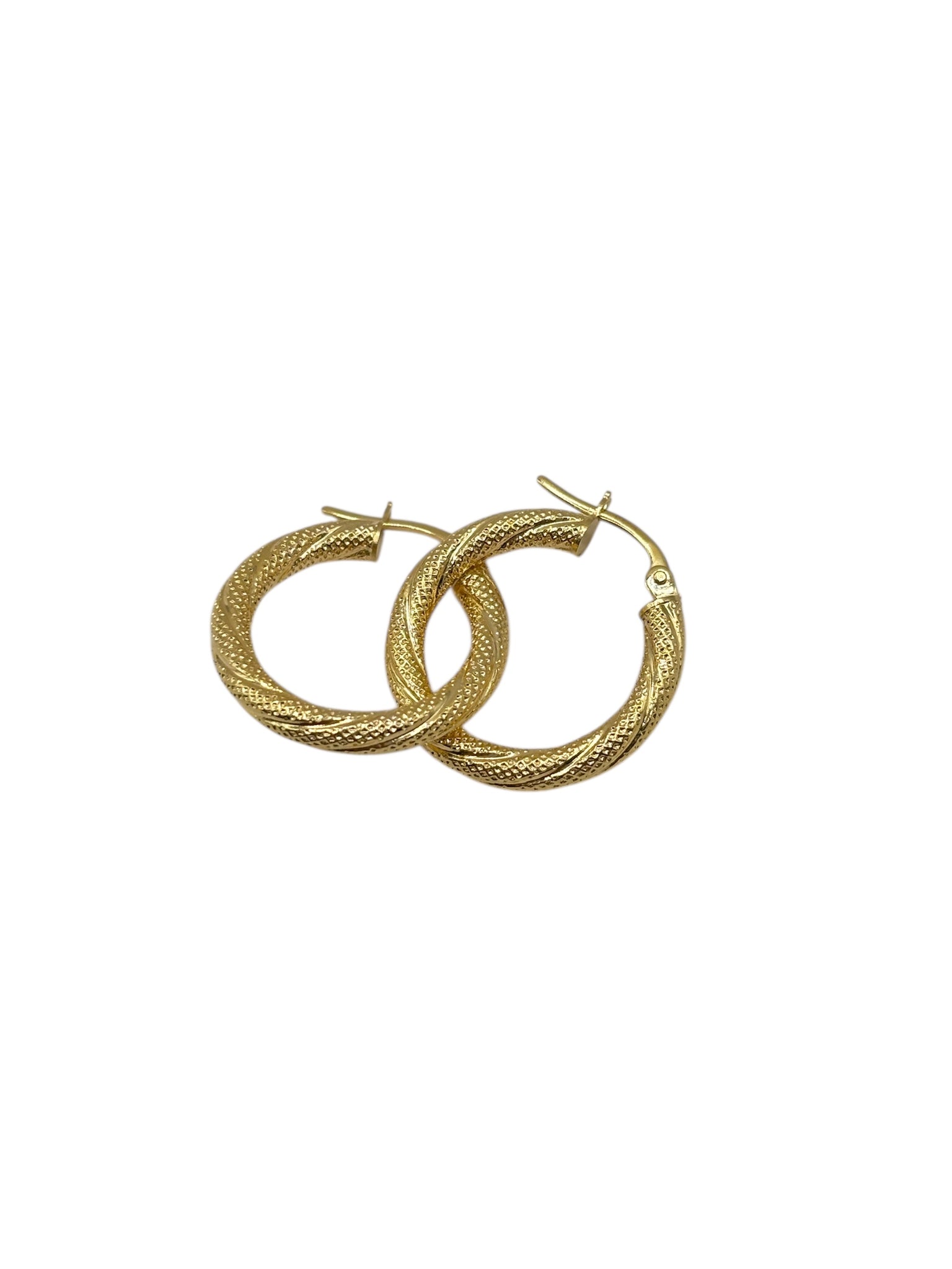 10k Gold earrings cine snowfall size 1