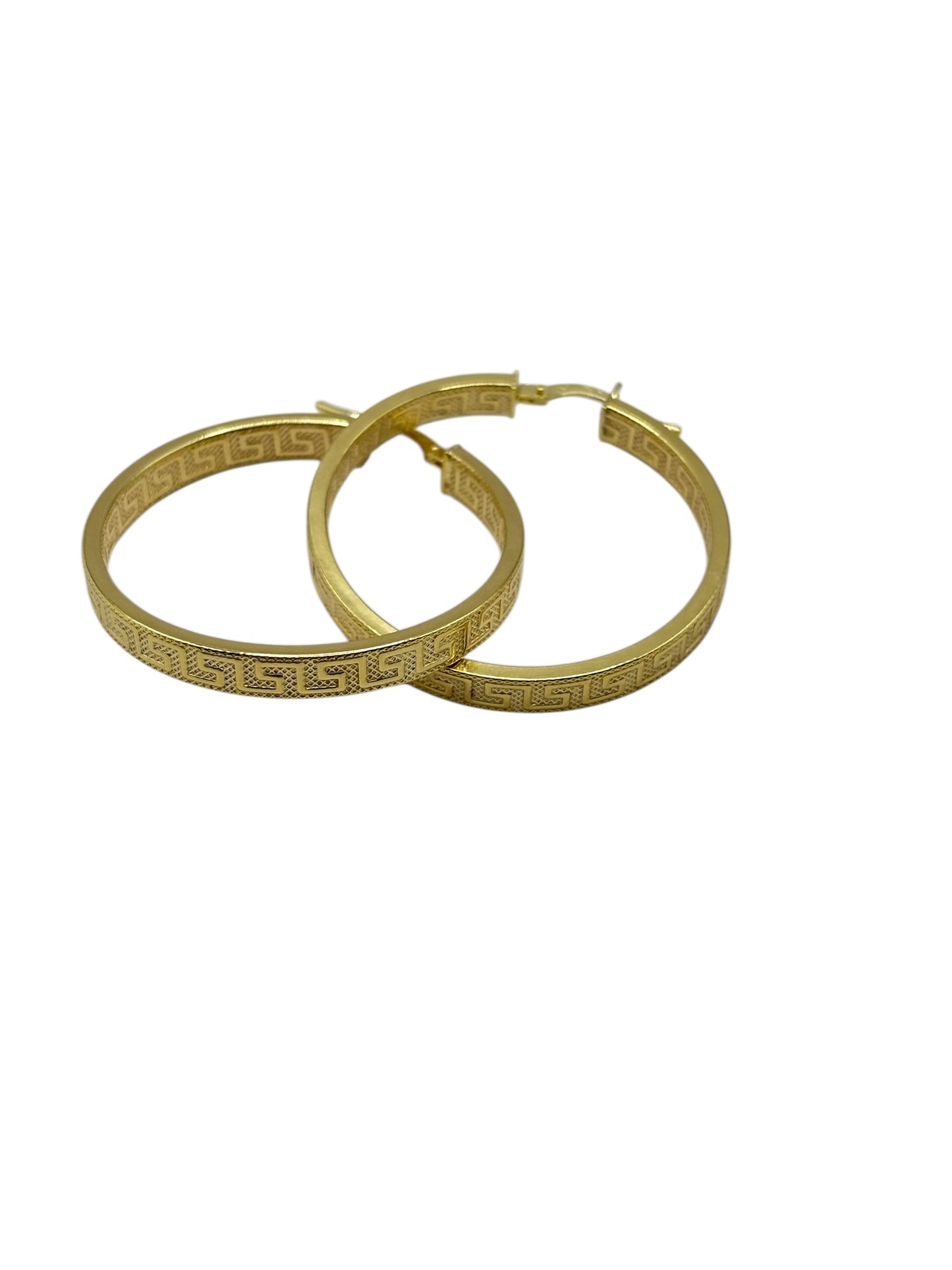 10k Gold ,thick Meduza style earring size 5