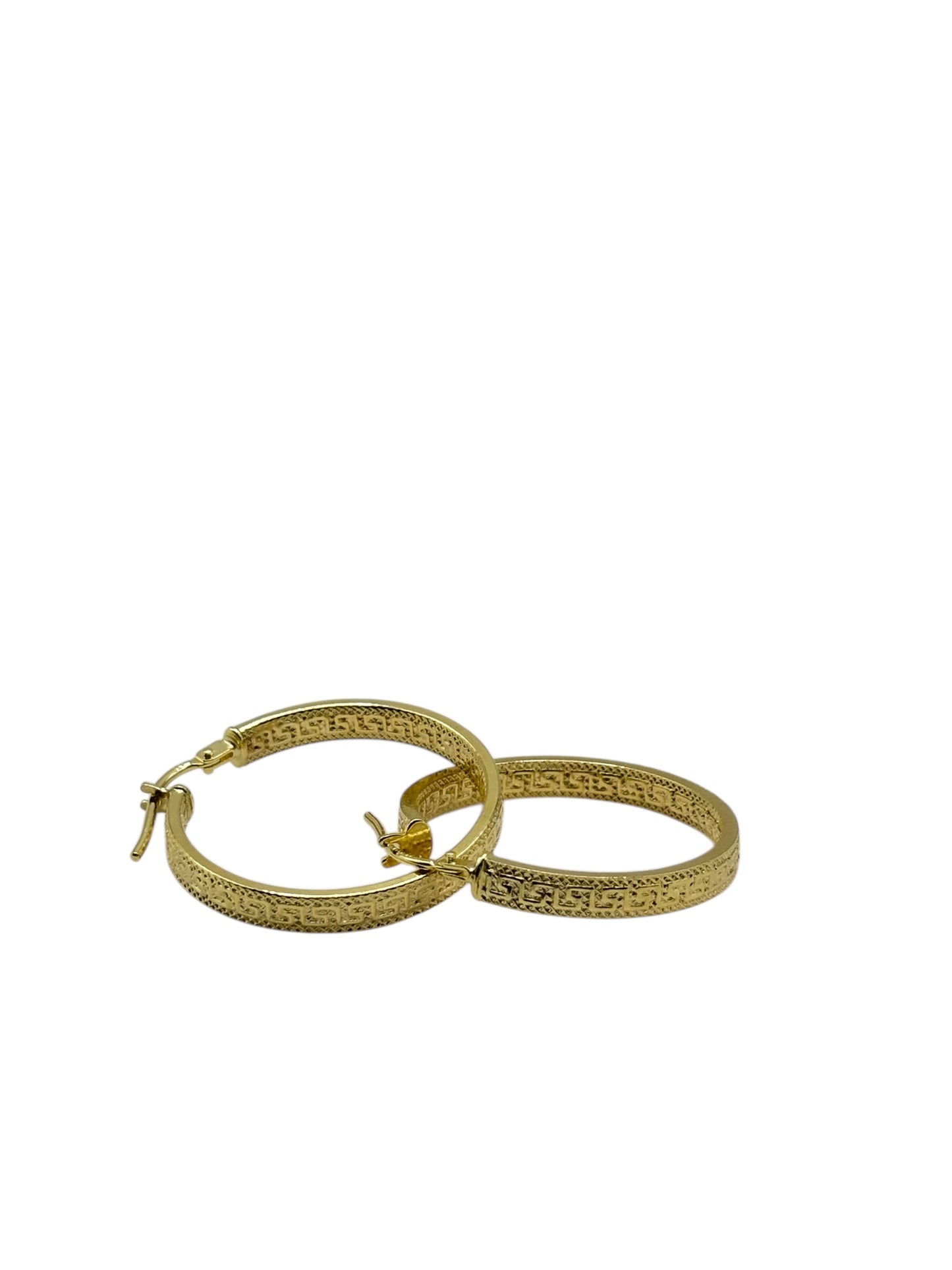 10k gold ,fine medusa style earrings size 3