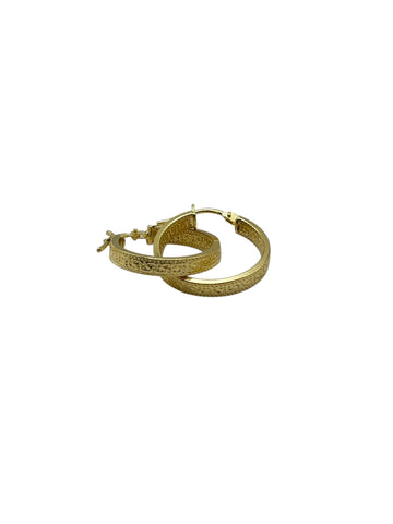 10k Gold ,fine medusa style earrings size 1