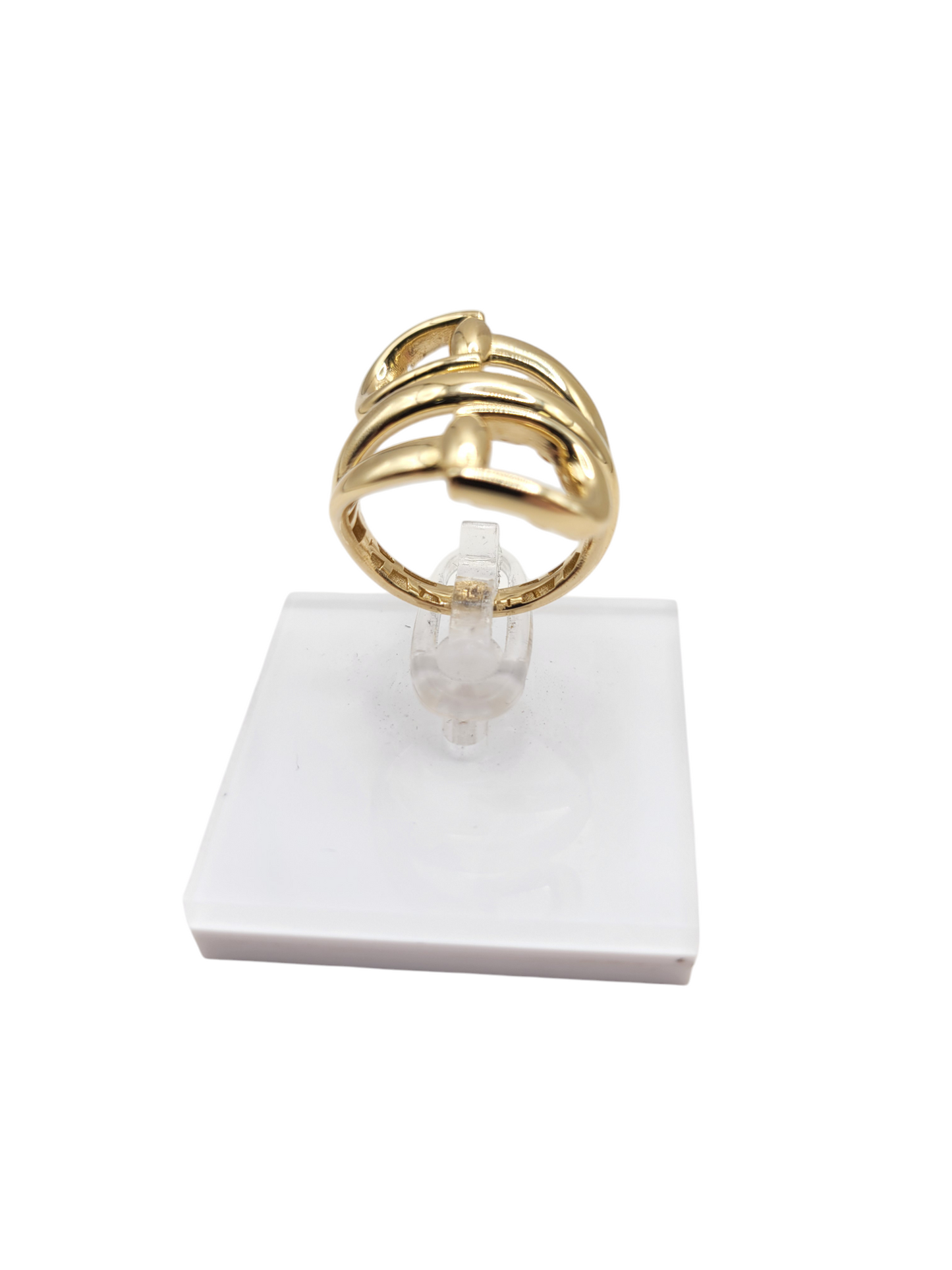 14K gold ring. Belt buckle. Size 7