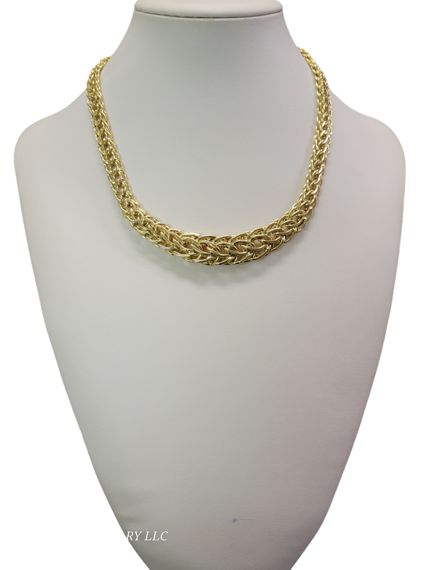 10k gold necklace 18in. 15mm