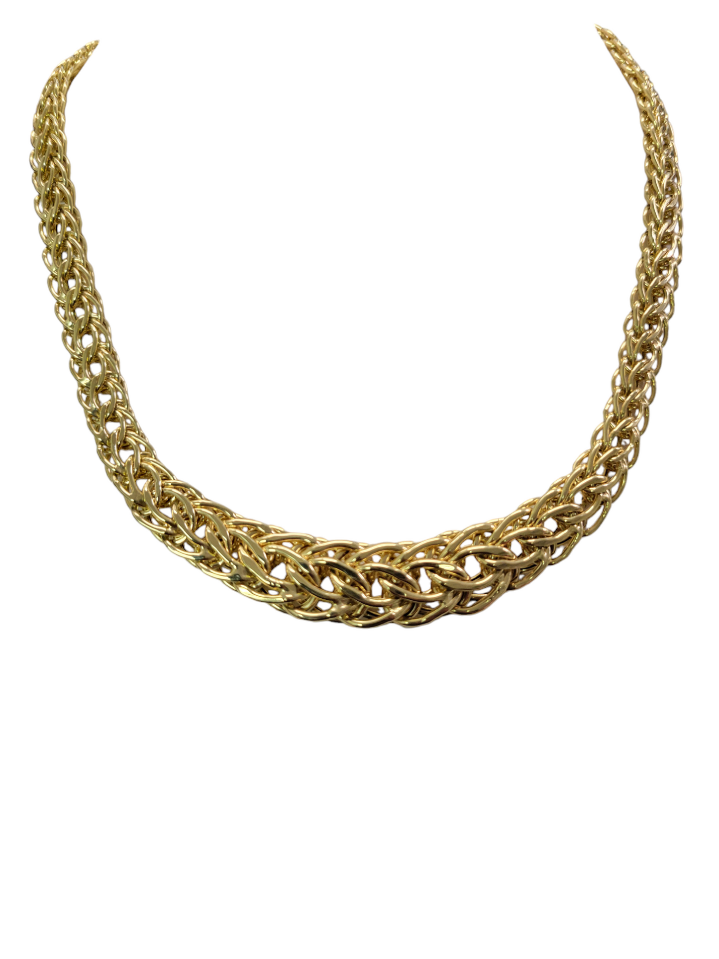 10k gold necklace 18in. 15mm