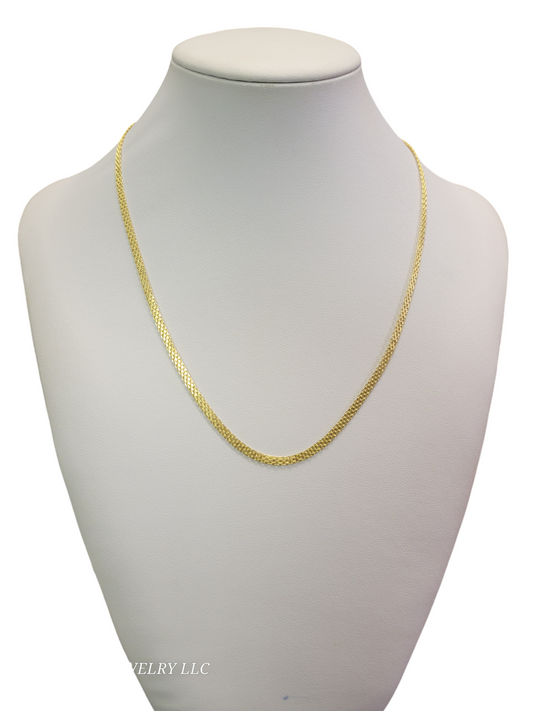 10k gold necklace chinese style 18in. 3.5mm