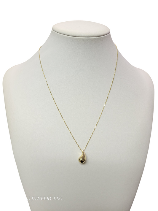 14k gold drop style necklace 18in