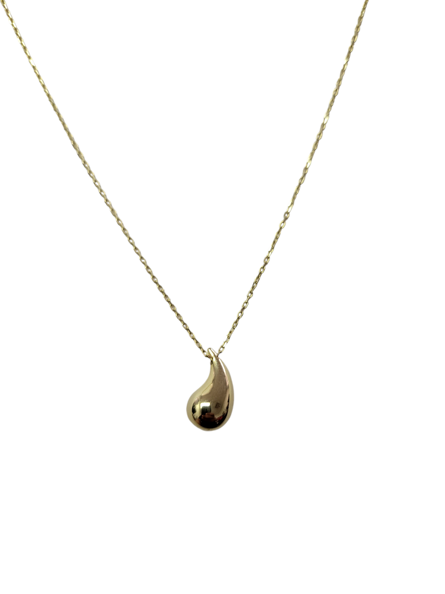 14k gold drop style necklace 18in